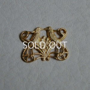 画像2: brass Love Bird filigree stamping