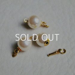 画像1: 8mm ivory pearl clasp