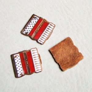 画像1: enamel copper "Accordion"