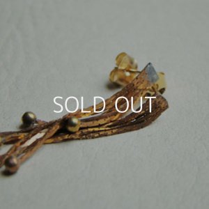 画像3: brass / crystal "Tassel" pierce finding