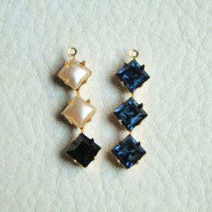 画像2: 6mm SQ triple setting charm