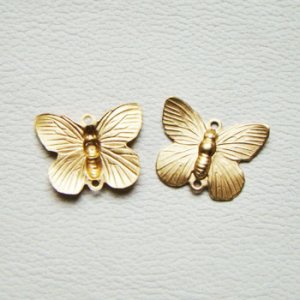 画像2: brass butterfly connector