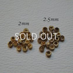 画像2: 10pcs brass antique beads 2.5mm 