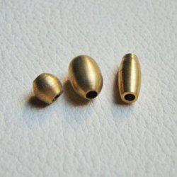 画像2: brass 9×6 barrel beads