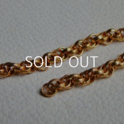 画像2: brass 3.6×3 textured rope chain