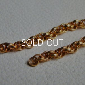 画像2: brass 3.6×3 textured rope chain