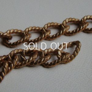 画像2: brass 15×10 textured curb chain