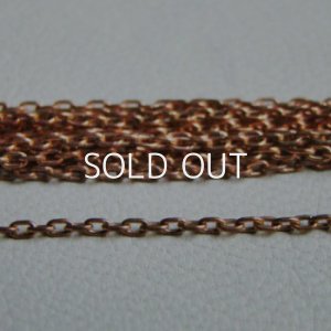 画像1: brass 3×1.5mm cable chain