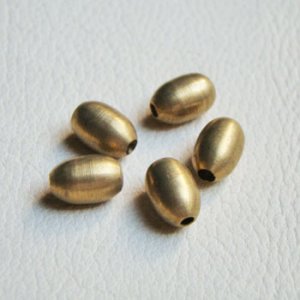 画像1: brass 9×6 barrel beads