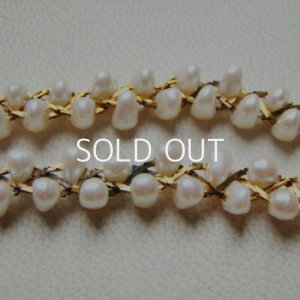 画像2: 18cm brass chain & acrylic pearl  bracelet