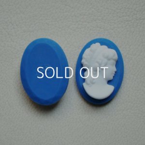 画像1: 25×18 Wedgwood blue Cameo
