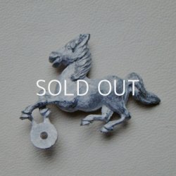 画像1: cast metal "Gallop Horse" brooch finding