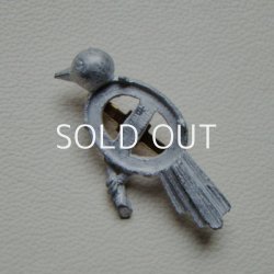 画像2: cast metal 18×13 OV "Bird" brooch finding