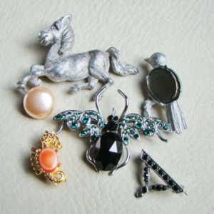 画像3: GP 10×8 OV "Seahorse" brooch finding