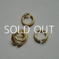 3pcs brass 11mm twisted ring