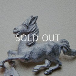 画像3: cast metal "Gallop Horse" brooch finding