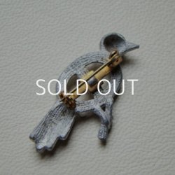 画像3: cast metal 18×13 OV "Bird" brooch finding