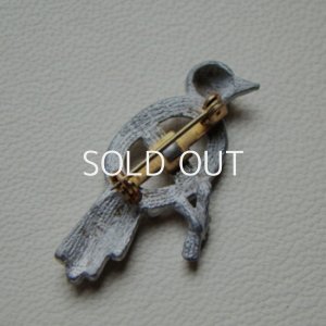 画像3: cast metal 18×13 OV "Bird" brooch finding