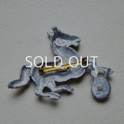 画像2: cast metal "Gallop Horse" brooch finding