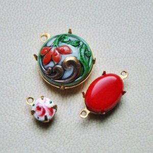 画像2: 14×10 OV red cabochon