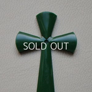 画像2: 61×35 DK/Green "Cross" cabochon
