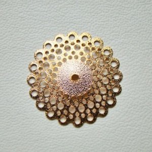 画像2: GP brass 36mm textured filigree