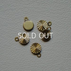 画像1: 4pcs brass 6mm twinkle charm