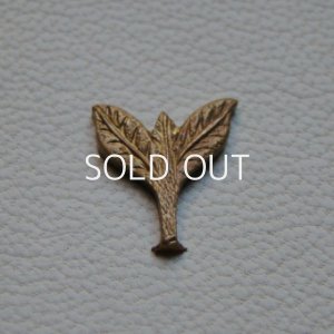 画像2: brass double leaf stamping