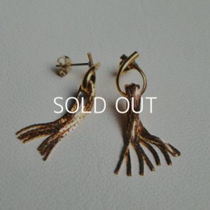 画像1: brass chain "Tassel" pierce finding