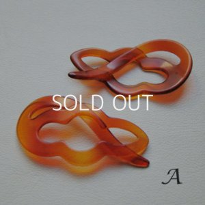 画像2: Lucite Tortoise Hair Barrette