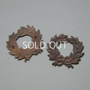 画像1: 30×27 brass leaf wreath stamping