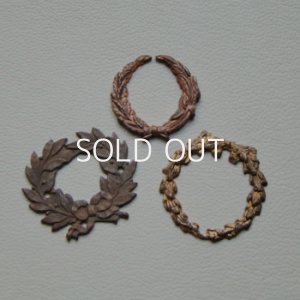 画像3: 30×27 brass leaf wreath stamping