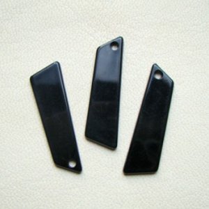 画像1: 40×12 Black acrylic geometric pendant