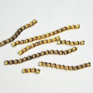 画像1: brass rhinestone blank  section