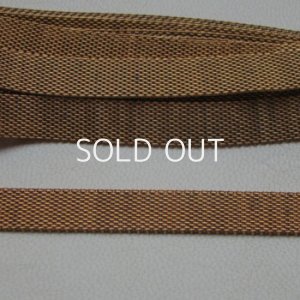 画像1: aged brass 10mm flat mesh chain
