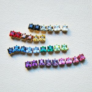 画像3: brass rhinestone blank  section