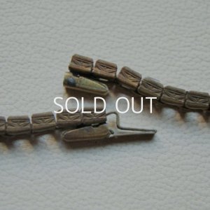 画像3: brass rhinestone blank  textured bracelet