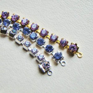 画像2: SW 4mm "Tanzanite" rhinestone chain