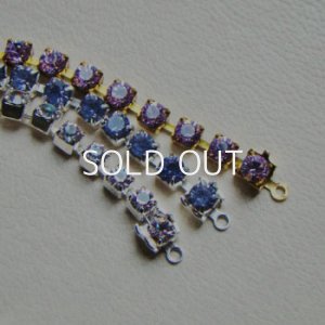 画像2: VSW 4mm "Violet" rhinestone chain