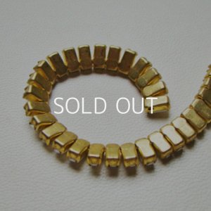 画像3: 8×4mm Baguette  "Chalk White" rhinestone chain