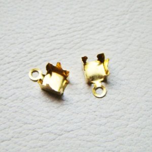 画像2: 2pcs brass chain end RD