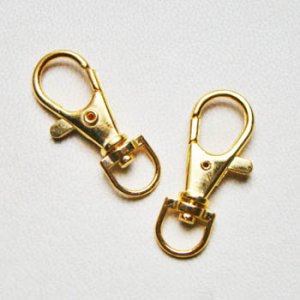 画像1: 36mm GP brass swivel lobster claw