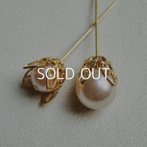 画像2: 2pcs GP filigree 4-petal cap