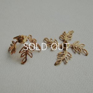 画像2: brass leaf filigree cap finding