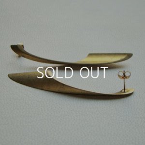 画像2: brass twist long pierce finding