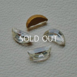 画像1: 4pcs 12×6 Half Moon  "Crystal"