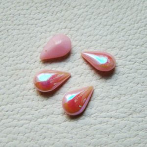画像1: 2pcs 9×5 tear "Pink AB"