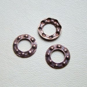 画像1: copper "Nautical hoop" stamping