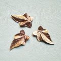 copper 21×13 textured leaf stamping