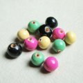 5pcs 10~11mm M.Haskell wood beads